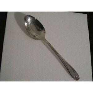 1847‎ Rogers Bros IS Daffodil Vegetable Serving Table Spoon (s) Vintage